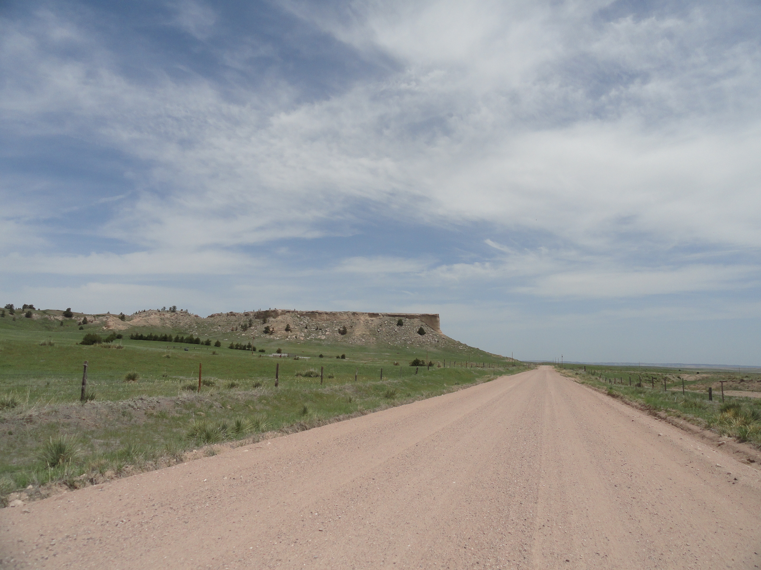 On the road (trail) near Harrisburg, Nebraska.