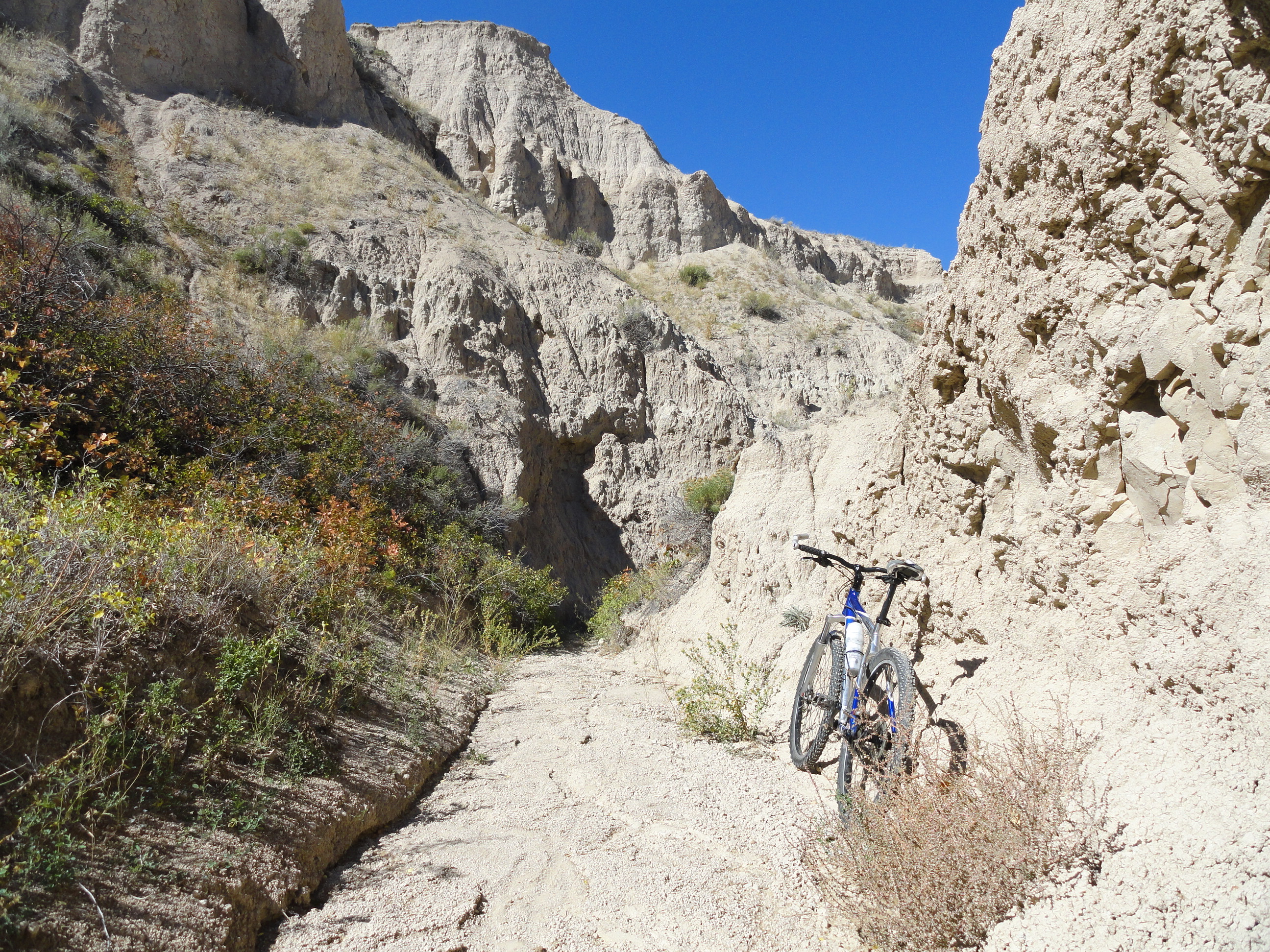 Through the slot canyon