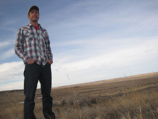 Author amidst the plains of southwest South Dakota