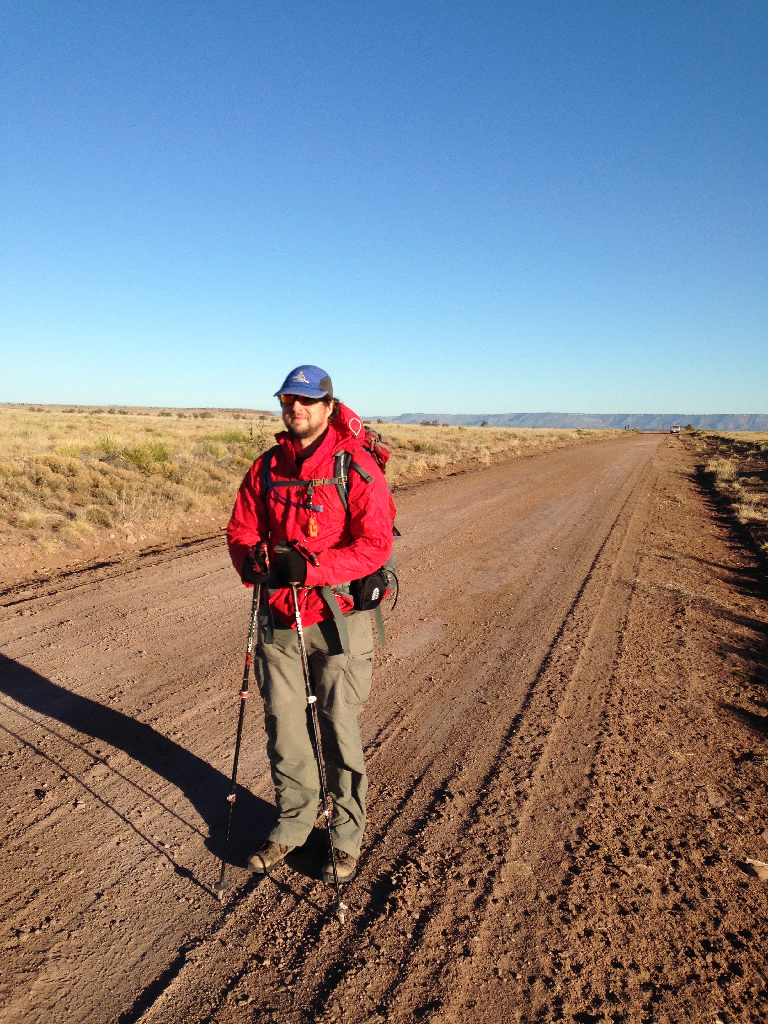 Strider on his way in New Mexico.